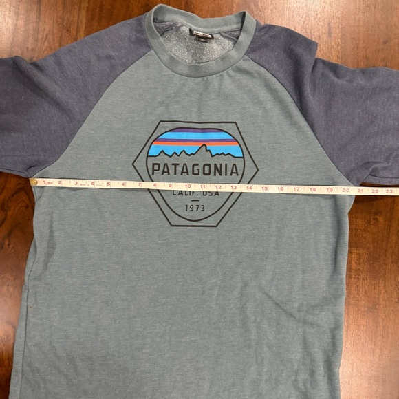 Patagonia Fitz Roy Hex Lightweight Logo Crew Sweatshirt Sweater Size Medium Mens - Picture 8 of 9